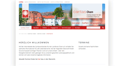 Desktop Screenshot of caritas-cham.de