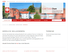 Tablet Screenshot of caritas-cham.de